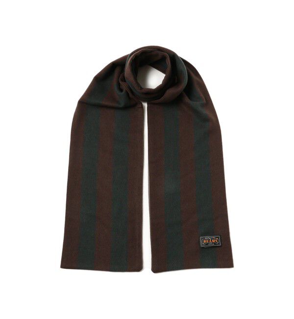 BEAMS PLUS「BEAMS PLUS / Cashmere School Scarf」|マフラー|BROWN&times;GREEN
