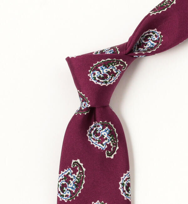 BEAMS PLUS「BEAMS PLUS / シルク ペイズリー プリント タイ」|ネクタイ・蝶ネクタイ|
