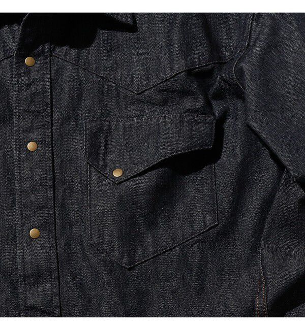 BEAMS PLUS「ダブルダイ デニム ウエスタン シャツ」|シャツ・ブラウス|