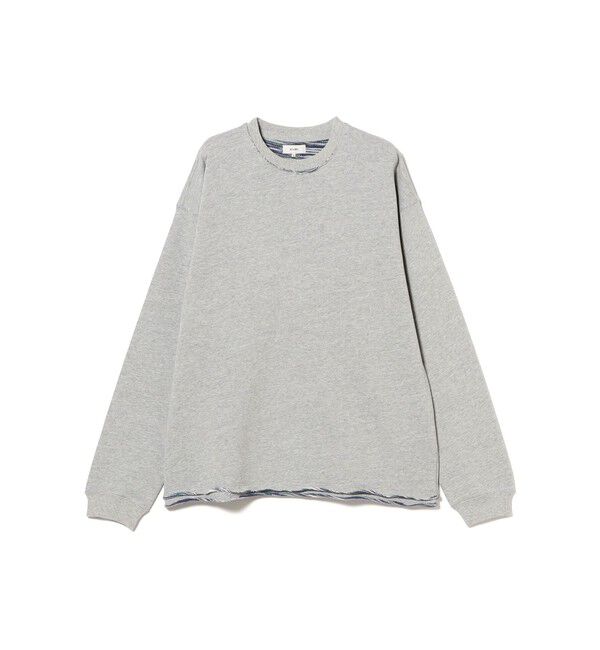 BEAMS「バック カスリ クルーネック スウェット」|スウェット・ジャージ|