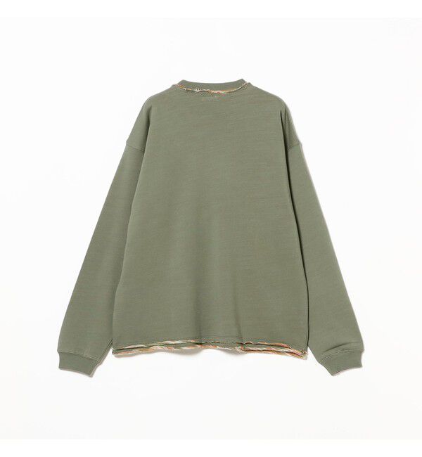 BEAMS「バック カスリ クルーネック スウェット」|スウェット・ジャージ|