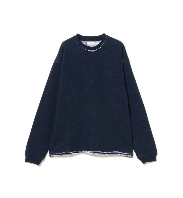 BEAMS「バック カスリ クルーネック スウェット」|スウェット・ジャージ|