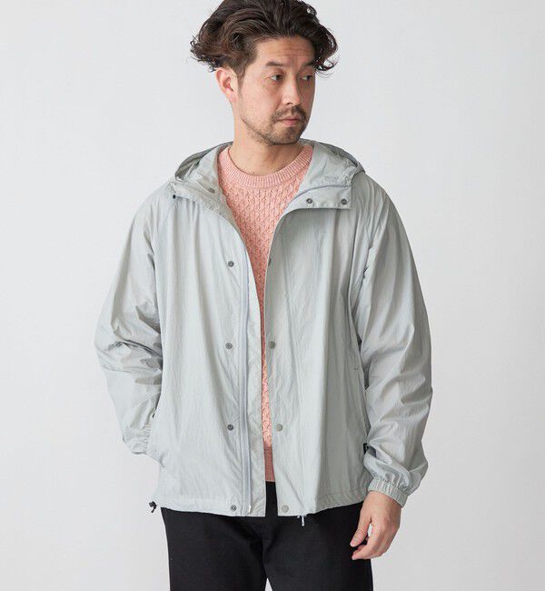 SHIPS「SHIPS:〈撥水〉ナイロンタフタ パッカブル マウンテンパーカ」|ブルゾン・スタジャン|ライトグレー