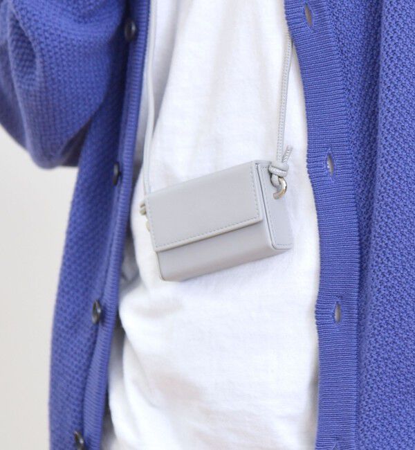 SHIPS any「SHIPS any: スクエア ミニ ネック ポーチ◇」|その他|ライトグレー