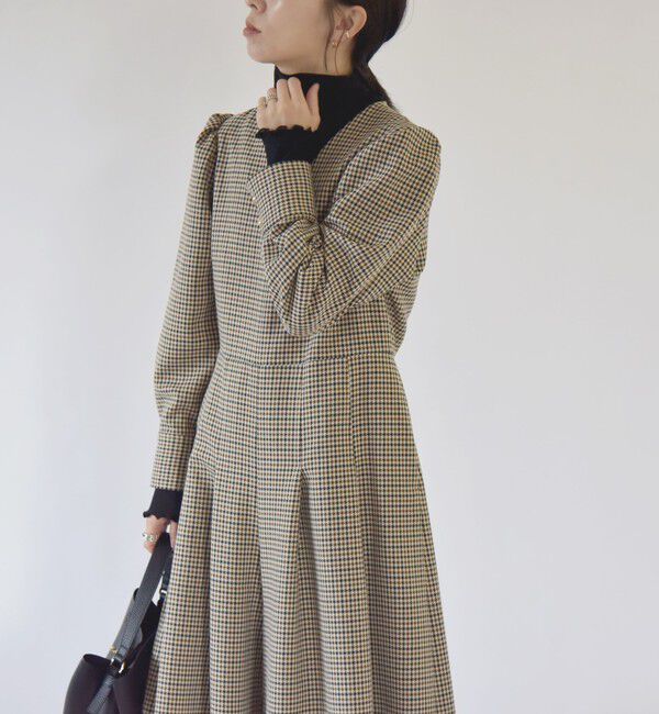 quaranciel「quaranciel:〈洗濯機可能〉チェック タック サロペット パンツ」|オールインワン|