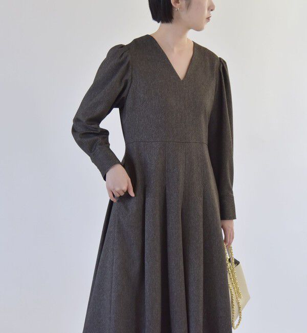 quaranciel「quaranciel:〈洗濯機可能〉チェック タック サロペット パンツ」|オールインワン|ブラウン