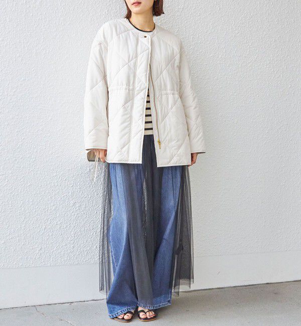 SHIPS for women「〈手洗い可能〉サイド ジップ キルティング コート ◇」|その他|