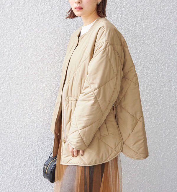 SHIPS for women「〈手洗い可能〉サイド ジップ キルティング コート ◇」|その他|