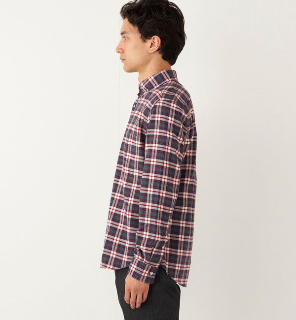 SHIPS Colors 「SHIPS Colors: ネルチェック ボダンダウン カラー ロングスリーブ ドレスシャツ」|シャツ・ブラウス|