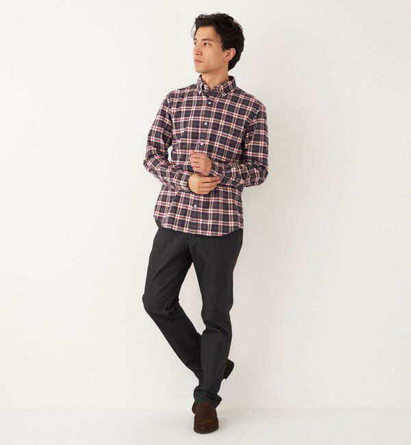 SHIPS Colors 「SHIPS Colors: ネルチェック ボダンダウン カラー ロングスリーブ ドレスシャツ」|シャツ・ブラウス|