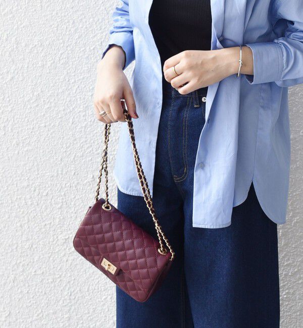 SHIPS Colors 「《一部追加予約》SHIPS Colors:キルティング チェーン バッグ◆」|ショルダー・メッセンジャー|