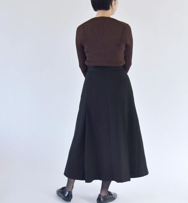 quaranciel「quaranciel:〈手洗い可能〉チェック ソリッド ボタン スカート」|スカート|