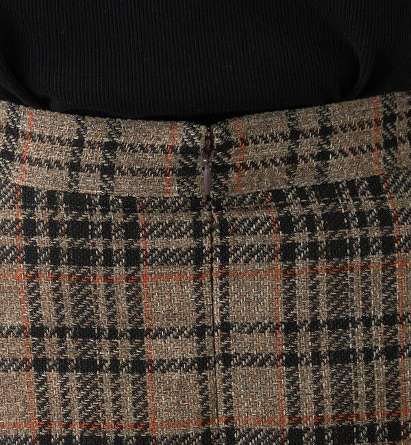 quaranciel「quaranciel:〈手洗い可能〉チェック ソリッド ボタン スカート」|スカート|