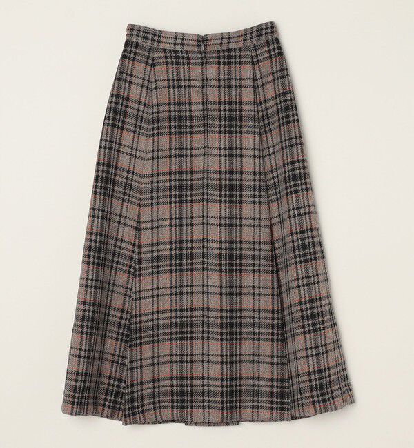 quaranciel「quaranciel:〈手洗い可能〉チェック ソリッド ボタン スカート」|スカート|