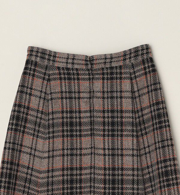 quaranciel「quaranciel:〈手洗い可能〉チェック ソリッド ボタン スカート」|スカート|