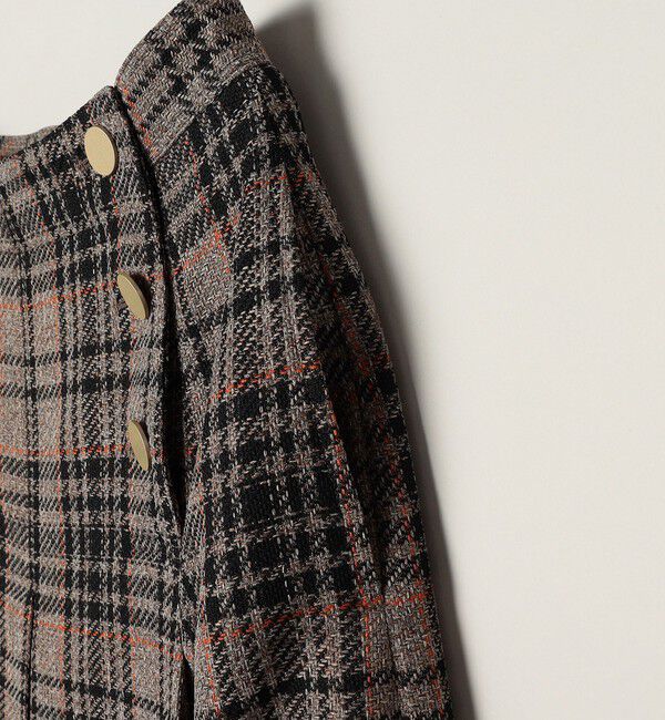 quaranciel「quaranciel:〈手洗い可能〉チェック ソリッド ボタン スカート」|スカート|