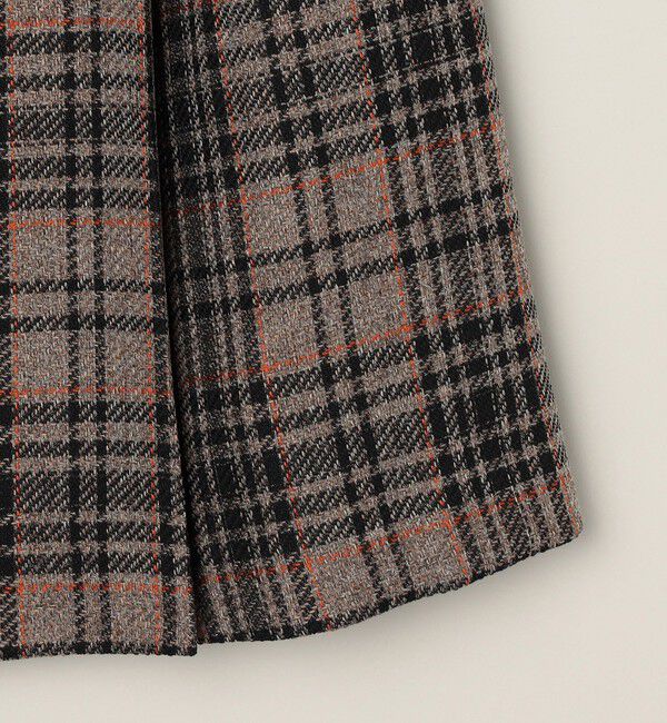 quaranciel「quaranciel:〈手洗い可能〉チェック ソリッド ボタン スカート」|スカート|