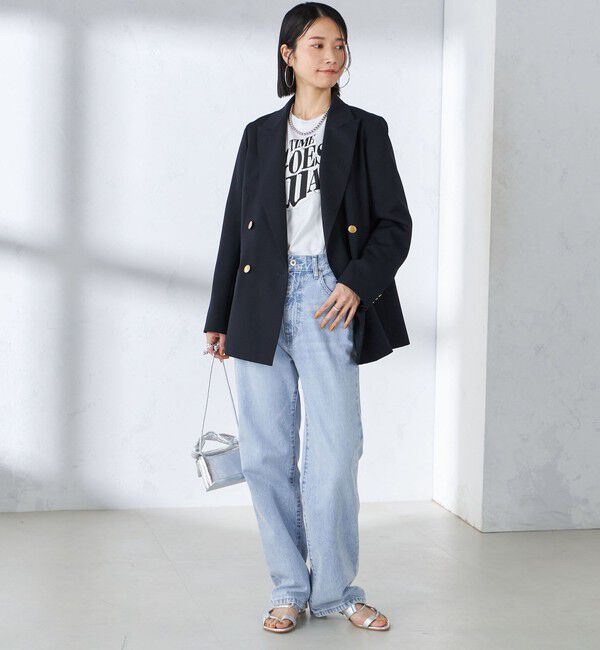 SHIPS for women「ウール ギャバ ダブル ブレザー」|テーラードジャケット|