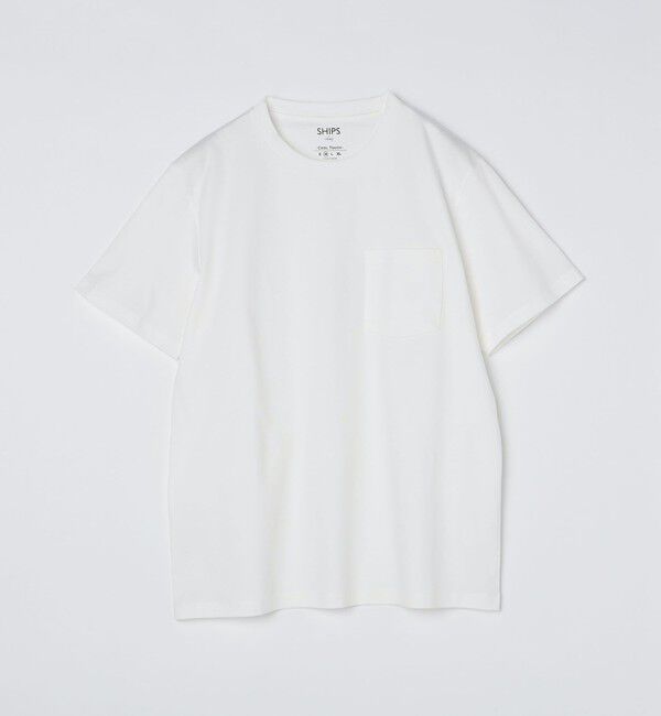 SHIPS Colors 「SHIPS Colors:シルケット コットン クルーネック ポケット Tシャツ 2◇」|Tシャツ・カットソー|