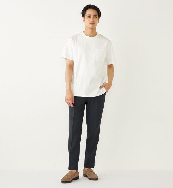 SHIPS Colors 「SHIPS Colors:シルケット コットン クルーネック ポケット Tシャツ 2◇」|Tシャツ・カットソー|