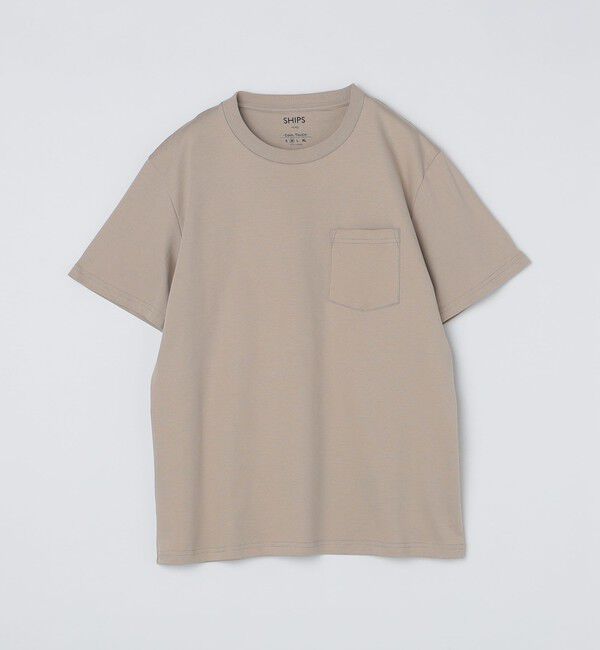 SHIPS Colors 「SHIPS Colors:シルケット コットン クルーネック ポケット Tシャツ 2◇」|Tシャツ・カットソー|