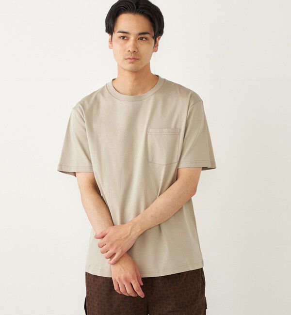 SHIPS Colors 「SHIPS Colors:シルケット コットン クルーネック ポケット Tシャツ 2◇」|Tシャツ・カットソー|