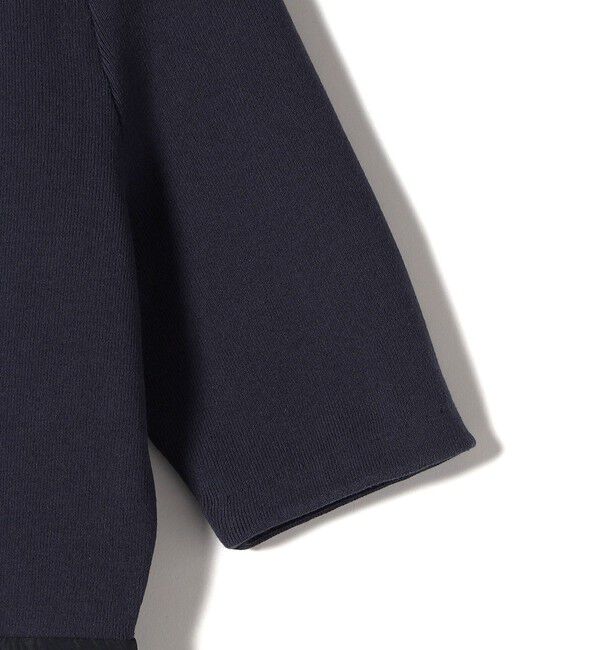 SHIPS for women「〈手洗い可能〉タフタ コンビ ニット パフスリーブ ワンピース」|ワンピース|