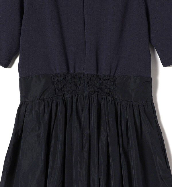 SHIPS for women「〈手洗い可能〉タフタ コンビ ニット パフスリーブ ワンピース」|ワンピース|