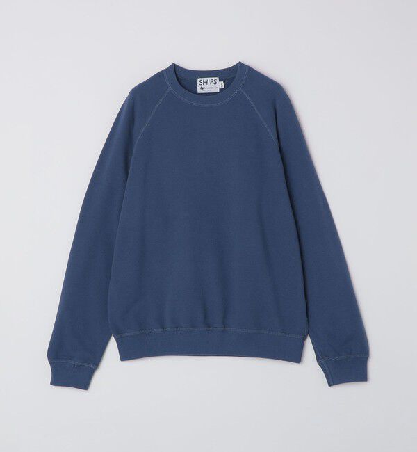 SHIPS「【SHIPS別注】Redwood Classics: 14オンス ラグラン スウェット」|スウェット・ジャージ|ロイヤルブルー