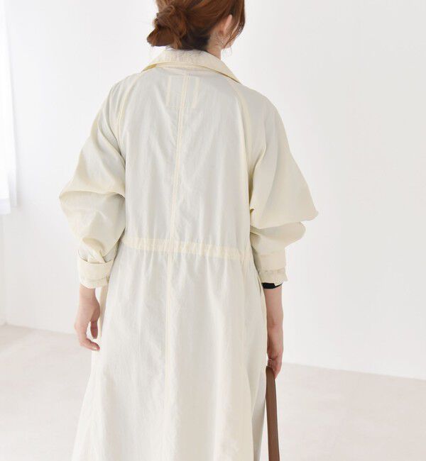 quaranciel「quaranciel:〈洗濯機可能〉ライト スタンドカラー ナイロン ロング コート」|その他|