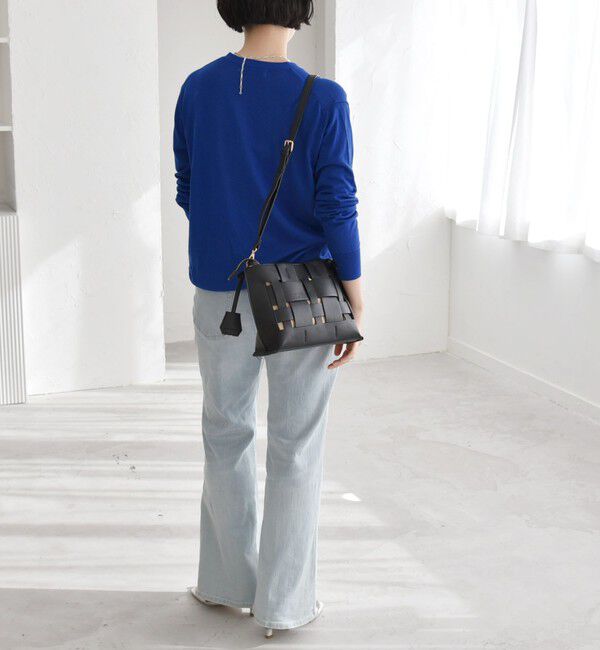 quaranciel「quaranciel:〈手洗い可能〉シルク ミックス ギャザー ニット カーディガン」|カーディガン|