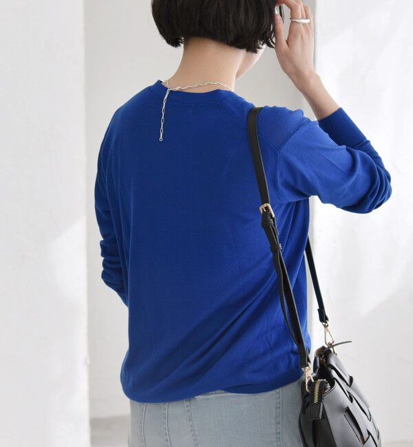 quaranciel「quaranciel:〈手洗い可能〉シルク ミックス ギャザー ニット カーディガン」|カーディガン|