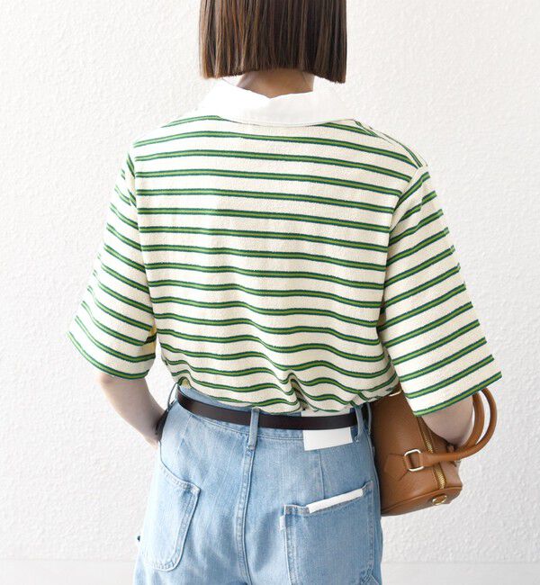 SHIPS any「SHIPS any:〈洗濯機可能〉パイル ボーダー ラガーTEE」|Tシャツ・カットソー|