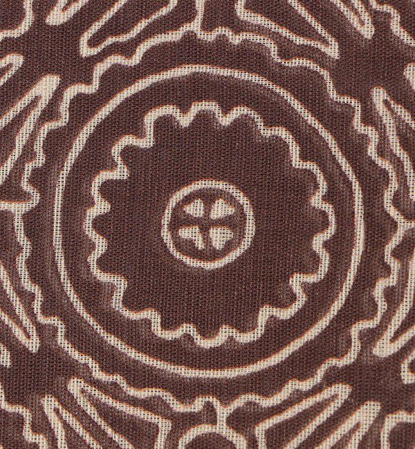 SHIPS「BLECK: コットン/リネン/シルク フラワーメダリオン スカーフ」|バンダナ・スカーフ|