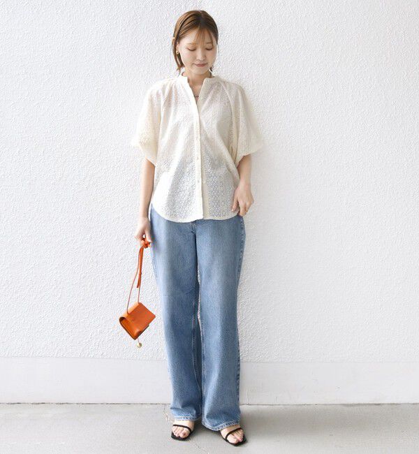 SHIPS for women「〈洗濯機可能〉レース バルーン 袖 ブラウス」|シャツ・ブラウス|