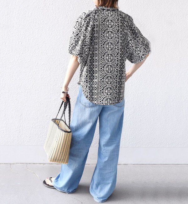 SHIPS for women「〈洗濯機可能〉レース バルーン 袖 ブラウス」|シャツ・ブラウス|