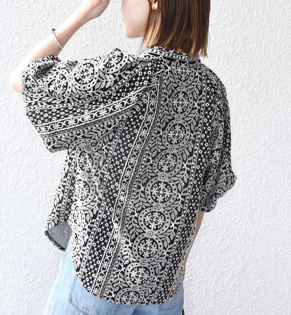 SHIPS for women「〈洗濯機可能〉レース バルーン 袖 ブラウス」|シャツ・ブラウス|