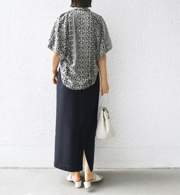 SHIPS for women「〈洗濯機可能〉レース バルーン 袖 ブラウス」|シャツ・ブラウス|