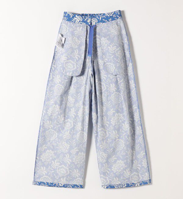 SHIPS any「SHIPS any:〈洗濯機可能〉Les Olivades ボタニカル プリント ベルト ラップ セミワイド パンツ」|その他|