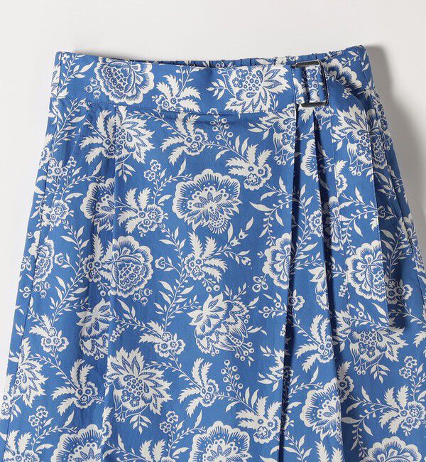 SHIPS any「SHIPS any:〈洗濯機可能〉Les Olivades ボタニカル プリント ベルト ラップ セミワイド パンツ」|その他|