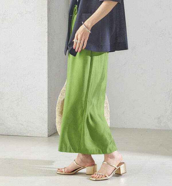 SHIPS for women「〈手洗い可能〉キュプラ混 ツイル ドロスト スカート」|スカート|