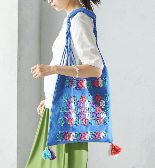 SHIPS for women「RAMESHWARI: ドビー ハンモック バッグ」|トートバッグ|