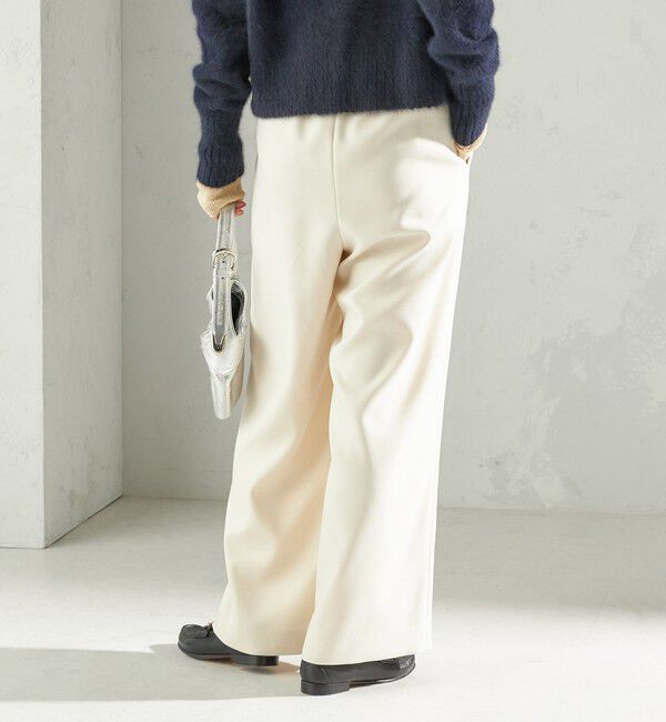 SHIPS for women「〈手洗い可能〉スラブ ツイル イージー スラックス パンツ」|スラックス|