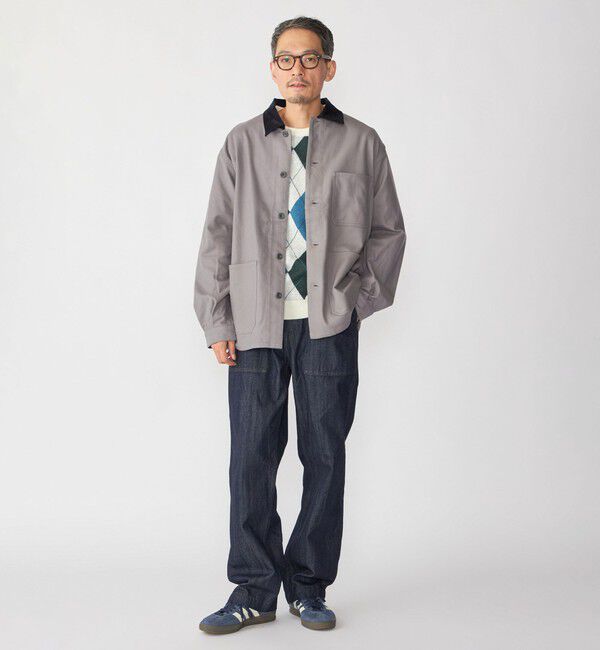 SHIPS「SHIPS:〈手洗い可能〉ライト ネル カバーオール シャツ」|シャツ・ブラウス|