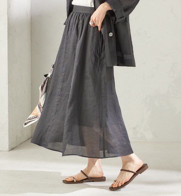 SHIPS for women「《予約》〈手洗い可能〉ラミー 4 ギャザー スカート」|スカート|