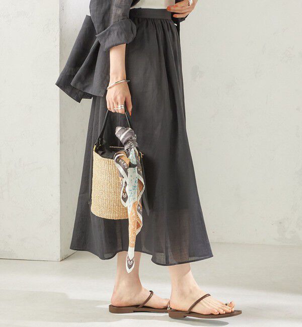 SHIPS for women「《予約》〈手洗い可能〉ラミー 4 ギャザー スカート」|スカート|