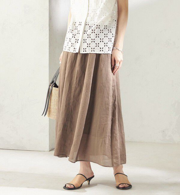 SHIPS for women「《予約》〈手洗い可能〉ラミー 4 ギャザー スカート」|スカート|