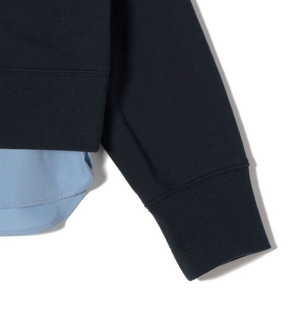 SHIPS for women「《予約》【WEB限定】〈手洗い可能〉ブラウス コンビ スウェット プルオーバー」|スウェット・ジャージ|