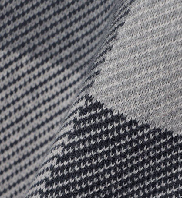 SHIPS「SHIPS: 〈洗濯機可能〉チェック コットンカシミヤ クルーネック」|ニット・セーター|