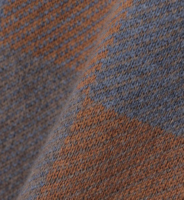 SHIPS「SHIPS: 〈洗濯機可能〉チェック コットンカシミヤ クルーネック」|ニット・セーター|